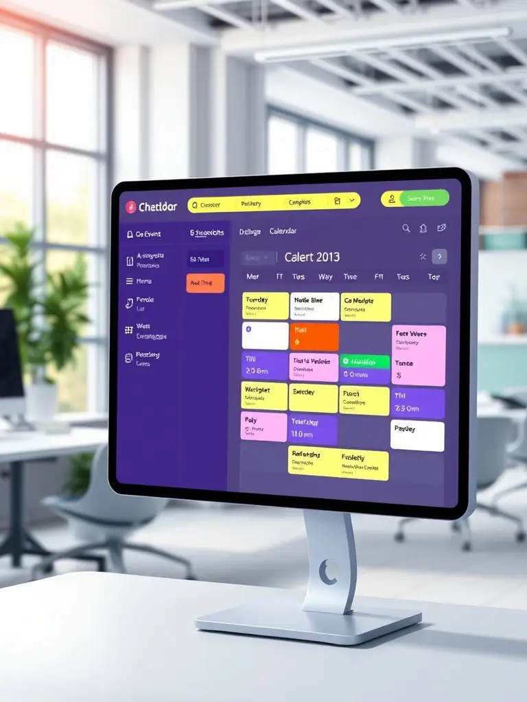 A screenshot of the 450CambridgeAve platform interface, highlighting the event calendar and user profiles, with a clean and modern design.